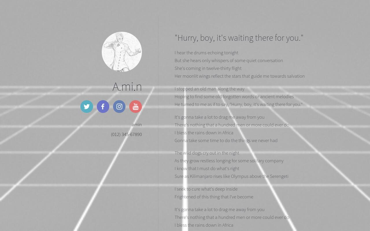 Carrd profile picture for @amin
